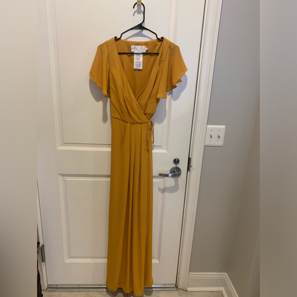 Size 4 David’s Bridal wrap around bridesmaid dress